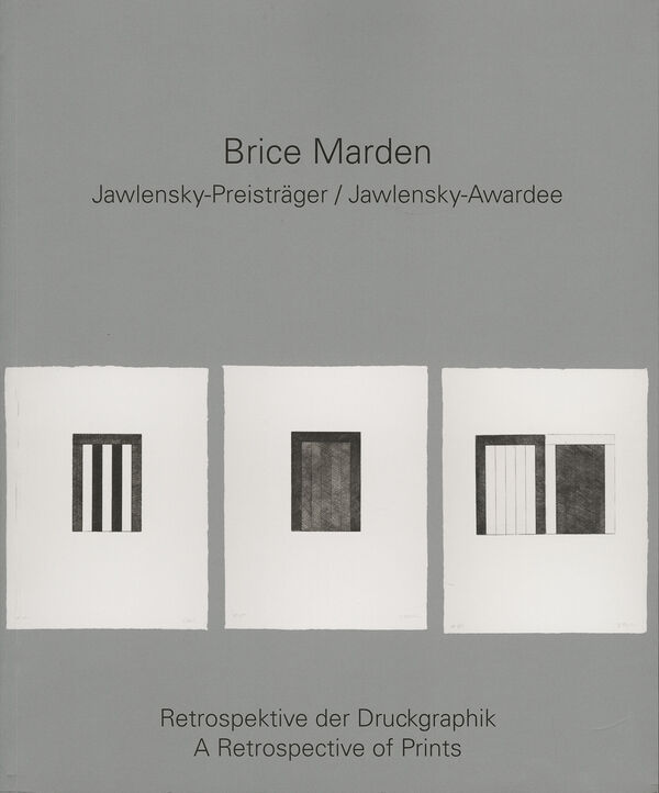 Brice Marden – Druckgraphik/Prints (Softcover)