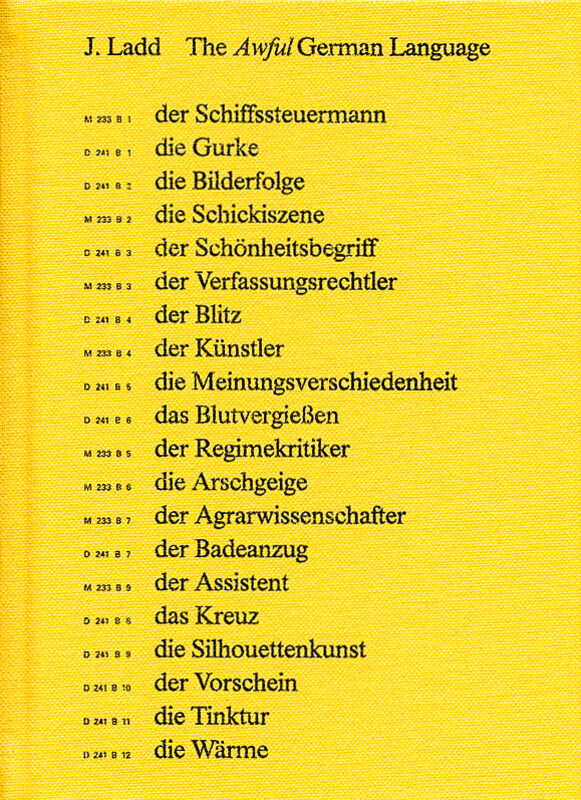 Jeffrey Ladd – The Awful German Language (sign.)